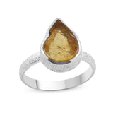 925 Starling Silver Citrine Ring