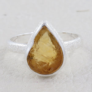 925 Sterling Silver Citrine Rings