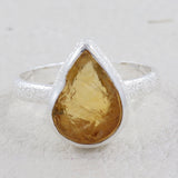 Citrine Silver Ring