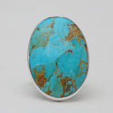 Natural Ocean Jasper Silver Rings