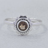 Natural Garnet Gemstone 925 Sterling Silver Ring