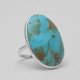 Natural Ocean Jasper Silver Rings