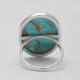 Natural Ocean Jasper Silver Rings