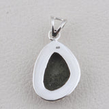 Coconut Druse Gemstone 925 Solid Silver Pendant Set