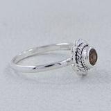 Natural Garnet Gemstone 925 Sterling Silver Ring