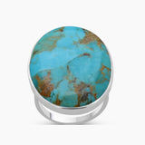 Natural Ocean Jasper Silver Rings