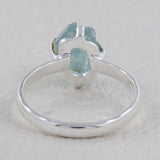 Aquamarine Silver Ring