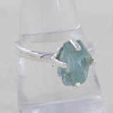 Aquamarine Silver Ring