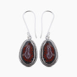 Coconut Geode 925 Sterling Silver Handmade Jewelry Pendant Set