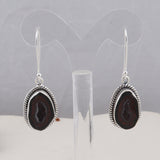 Coconut Geode 925 Sterling Silver Handmade Jewelry Pendant Set