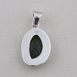 Coconut Geode 925 Sterling Silver Handmade Jewelry Pendant Set