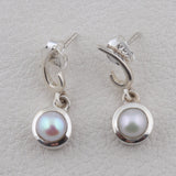 Fresh Water Pearl Gemstone 925 Sterling Silver Jewelry Set