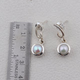 Fresh Water Pearl Gemstone 925 Sterling Silver Jewelry Set