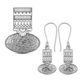 925 Sterling Silver Fillgree Designer Pendant Set