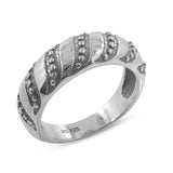 925 Sterling Silver Women Designer Band Ring