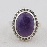 Charoite Gemstone 925 Sterling Silver Jewelry Set