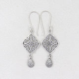 925 Sterling Silver Fillgree Designer Pendant Set