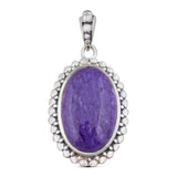 Charoite Gemstone 925 Sterling Silver Jewelry Set