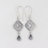 925 Sterling Silver Fillgree Designer Pendant Set