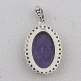 Charoite Gemstone 925 Sterling Silver Jewelry Set