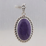 Charoite Gemstone 925 Sterling Silver Jewelry Set