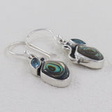 Abalone Shell Silver Earrings