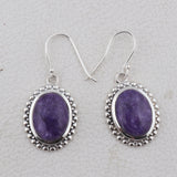 Charoite Gemstone 925 Sterling Silver Jewelry Set