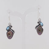 Abalone Shell Silver Earrings