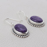 Charoite Gemstone 925 Sterling Silver Jewelry Set