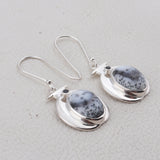 Natural Dendritic Opal  Oval Shape Pendant Set