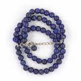 Lapis Lazuli Gemstone Beads 925 Silver Necklace