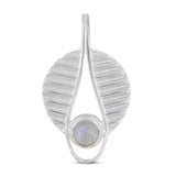 925 Sterling Silver Rainbow Moonstone Pendant