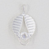 925 Sterling Silver Rainbow Moonstone Pendant