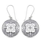 925 Sterling Silver Fillgree Designer Pendant Set