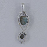 925 Silver Rainbow Calsilica Pendant