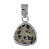 Natural Dalmatian Silver Pendant