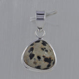 Natural Dalmatian Silver Pendant