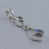 925 Silver Rainbow Moonstone Pendant