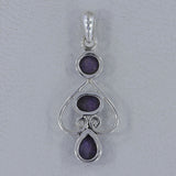 925 Sterling silver Charoite Pendants
