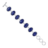 Sodalite Gemstone Silver Bracelet