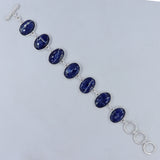 Sodalite Gemstone Silver Bracelet