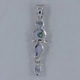 925 Silver Rainbow Moonstone Pendant