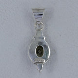 925 Silver Green Amethyst Pendant