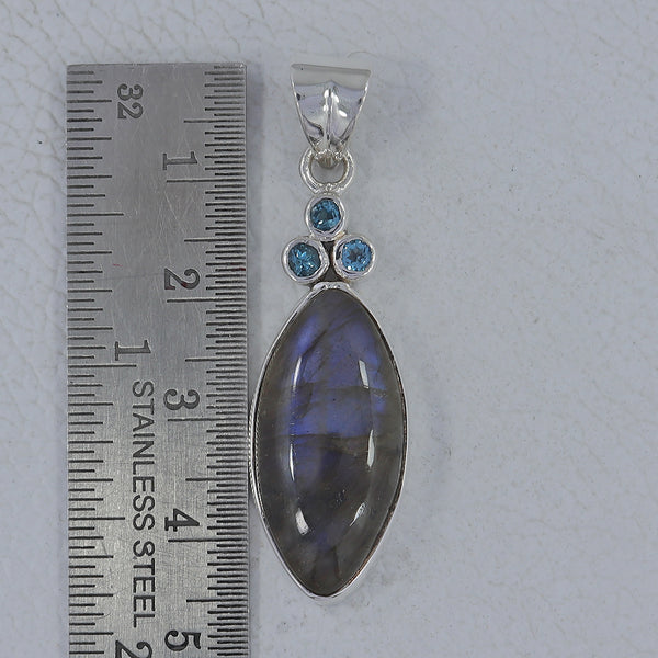 Labradorite 925 Silver Pendants