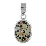 Natural Dalmatian Silver Pendant