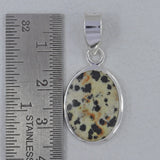 Natural Dalmatian Silver Pendant