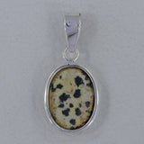 Natural Dalmatian Silver Pendant