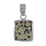 Natural Dalmatian Silver Pendant