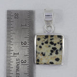 Natural Dalmatian Silver Pendant