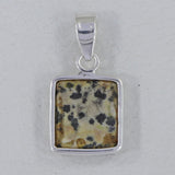 Natural Dalmatian Silver Pendant